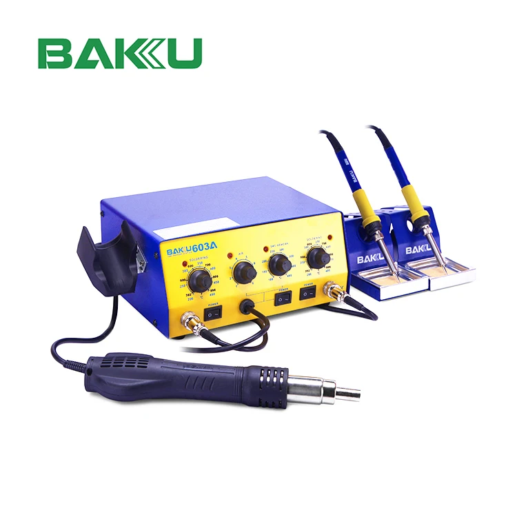  BAKU Прямая поставка горячего воздуха SMD 3 в 1 ремонтная станция BK-603A BGA цифровая паяльная для