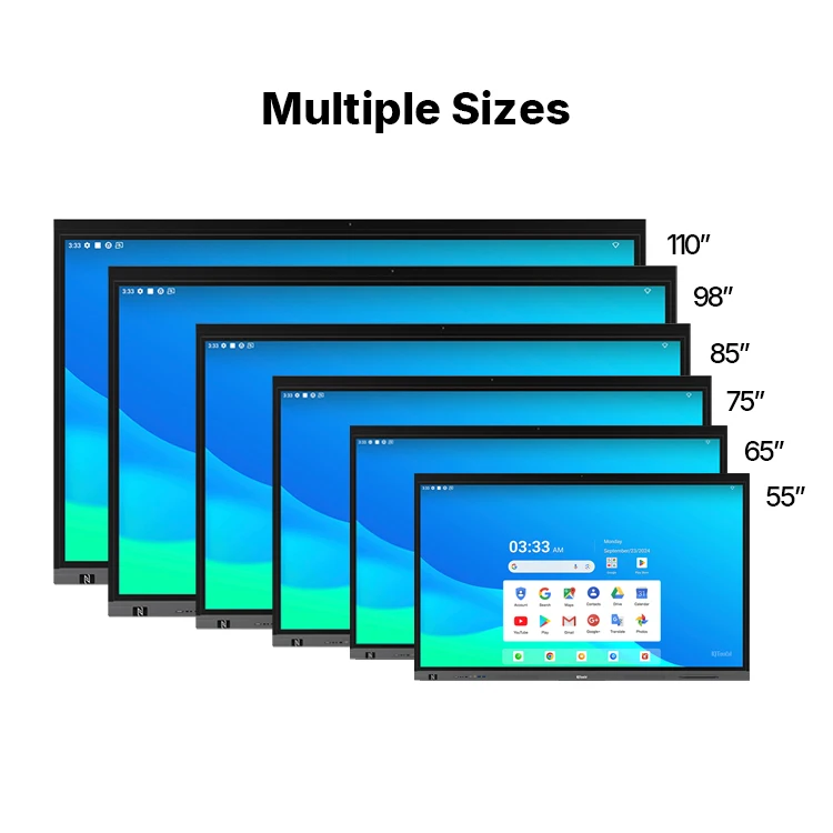 75 86 98 110 inch Multi-touch Pizarra Education Digital Interactive Smart Board Whiteboard for School