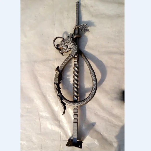 ornamental iron dragon newel post