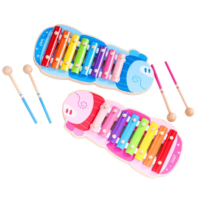 Детский деревянный ксилофон для раннего развития мудрости музыкальные игрушки