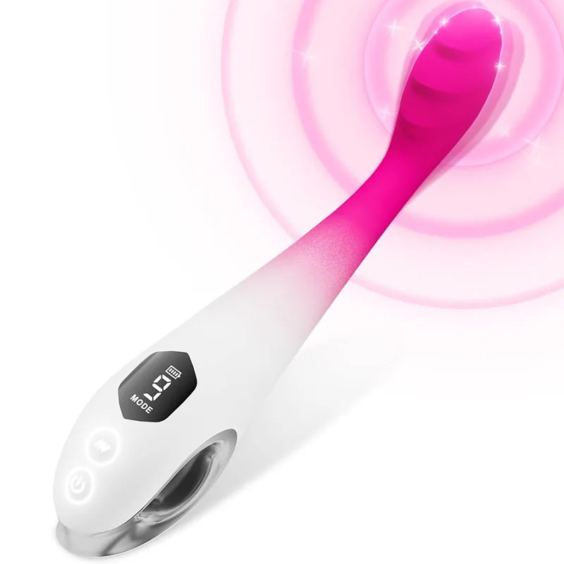 Adult Toys Female with LCD Screen Clitoral Stimulator Penis Masturbation Massage Silicone Sex Toys G-Spot Vibrator for Women