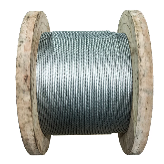 1*7 Cable High Tensile Strength Electro Zinc Coated Steel Wire Strand for Optical Fiber Cable