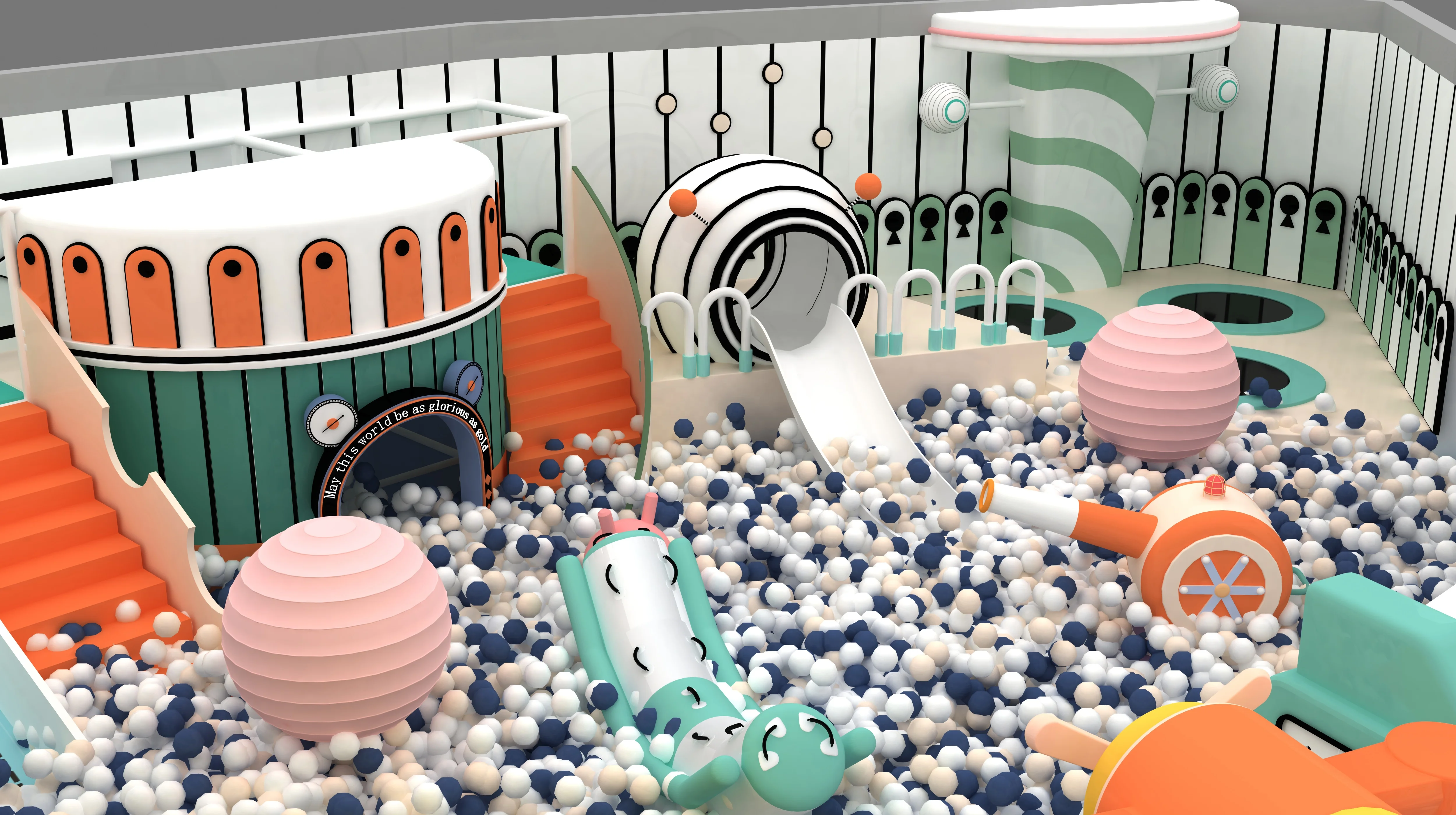 Nannan large commercial perfect modern design soft play gym park kids indoor playground maze equipment for kids child