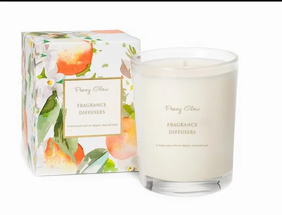 Home Decoration Custom Soy Wax Glass Jar Scented Candle Glass Jar Candle Luxury Private Label Soy Candles Scented