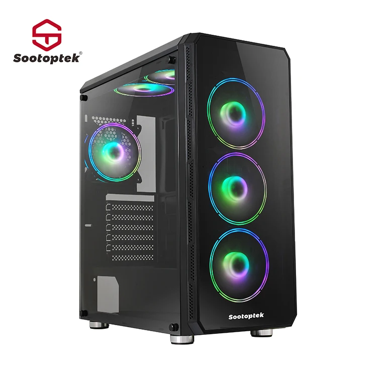 Computer Chassis ATX Computer Gaming Case Option USB3.0+USB2.0+HD AUDIO Desktop PC Gabinete