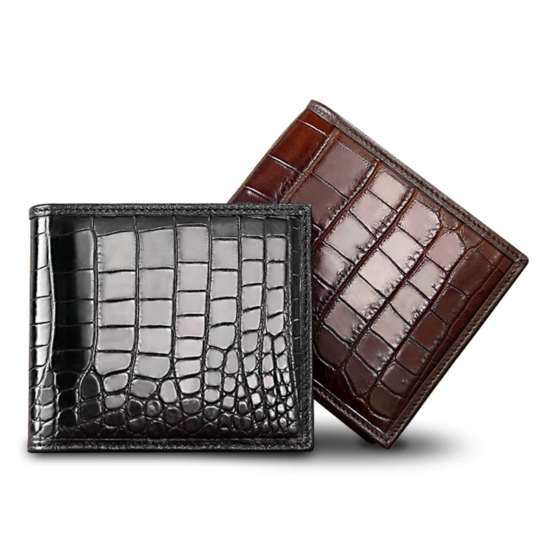 Personalized Customization portemonnee wallets leather wallet crocodile leather wallet