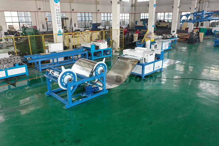 Auto square hvac forming duct line 2 making ventilation pipe machine