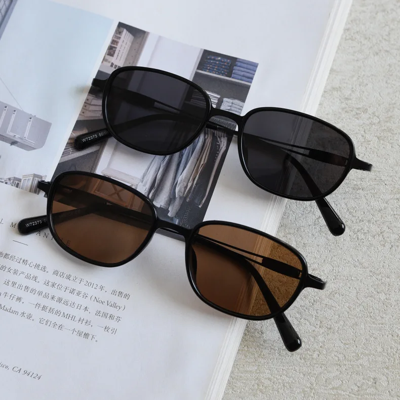 2025 Trendy Luxury Brand Designer Metal Frame Shades Small Vintage Sun Glasses High Quality Women Men Polarized Sunglasses