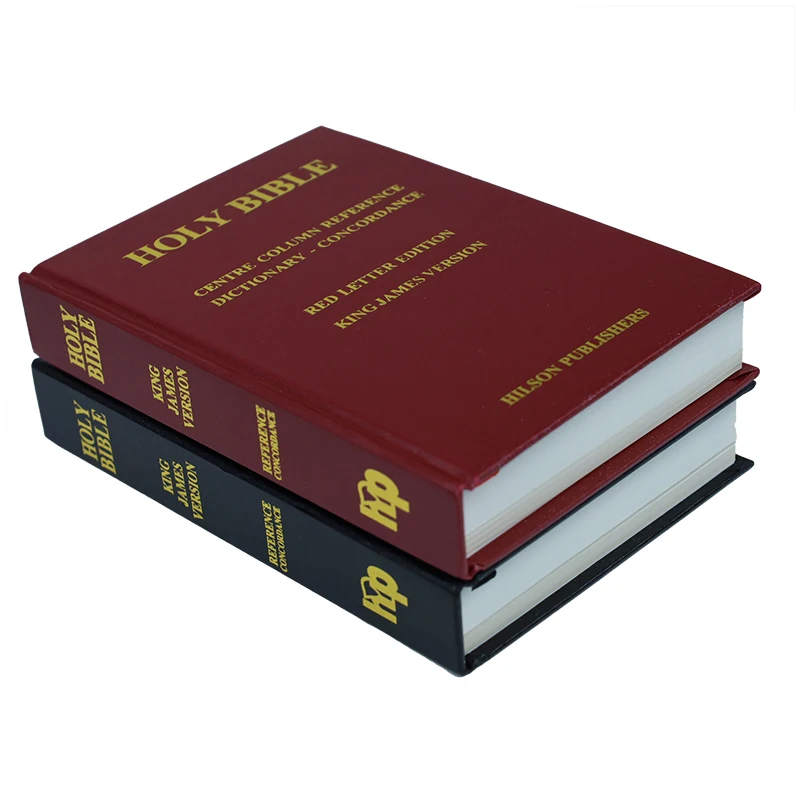 Wholesale Niv En Francai Version Luois Segond Black Kjb English Version Study Printing Mini Paper Kind Journal Cover Holy Bible