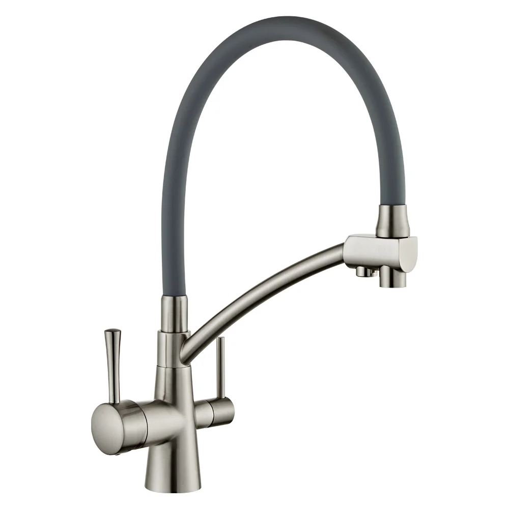Yundoom Oem Torneira Stainless Steel Griferia With Pull out Mixer Glass Rinser Bandeja Giratoria Grifo Para Cocinas