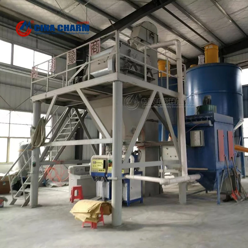 Factory Sale Dry Powder Mortar Production Line Wall Putty Skim Coat Sand Cement Mixer Ceramic Tile Adhesive Manufacturing Plant