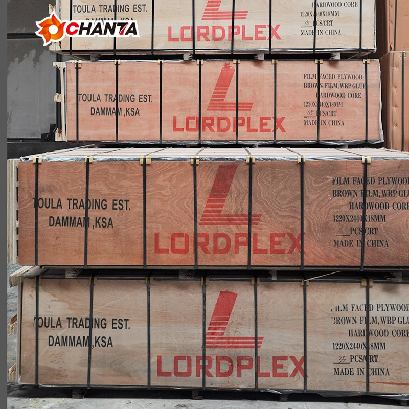  Высокое качество древесины березы эвкалипуты опалубки WBP фенольная деревянная пленка облицованная фанера 18 мм для строительства