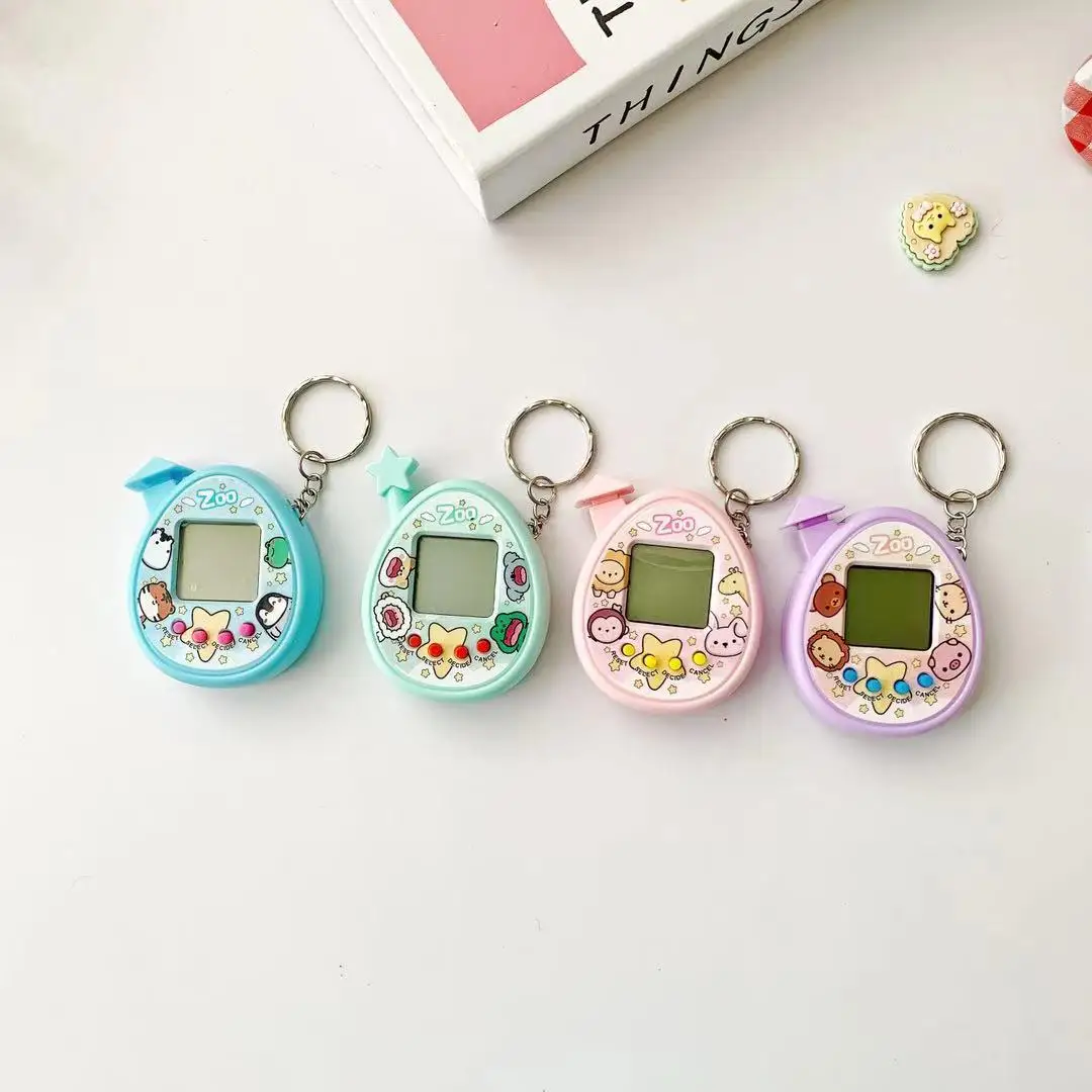 Interactive Kids Tamagotchi Keychain Pet Fun on the Go Kids tamagotchi Keychain Retro Style Pet Friendly Arcade Games Machine