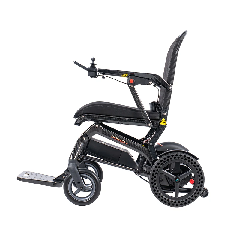 Lightweight Carbon Fiber Electric Wheelchair with Brushless Motors Universal Controller Easy to Use Lightweight Design -BZ-JKS02