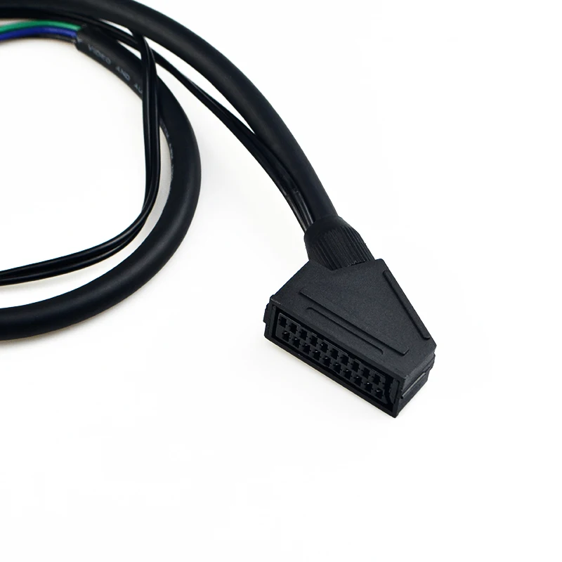 Custom female 21pin 20pin Scart  to RCA BNC adapter cable