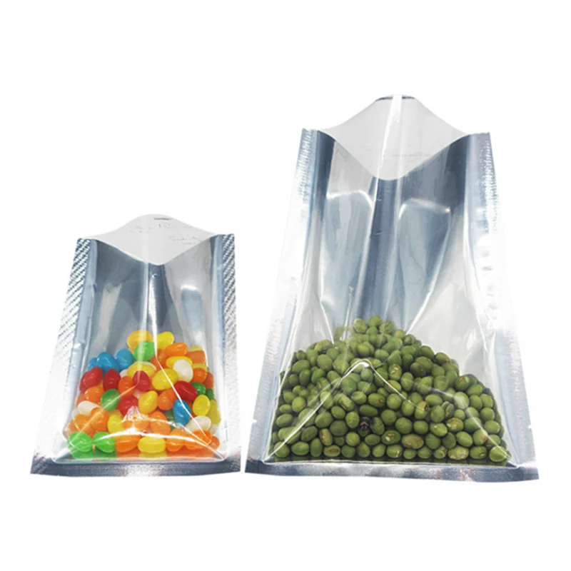 100pcs 16X24cm 2022 logo transparent foil vacuum sealer bag