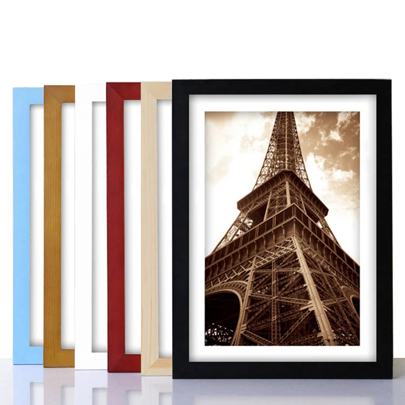 Many Size Many Colors Wood Multi Photo Frames Collage For Wall Or Tabletop Display
