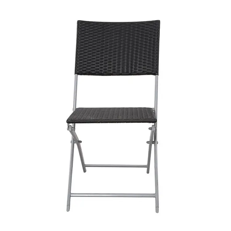 Portable Outdoor Garden furniture balcony folding table rattan chair folding bistro set