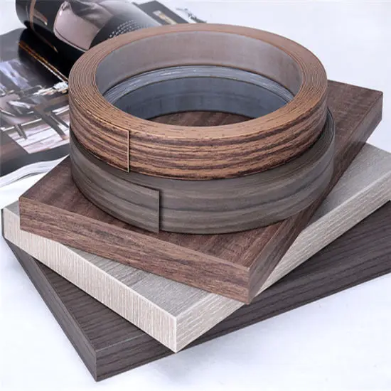 Pvc/ABS/3D  edge banding for plywood Cabinets Tape Strips  Table Tops Office Furniture Decorative Wood Door FUWEI