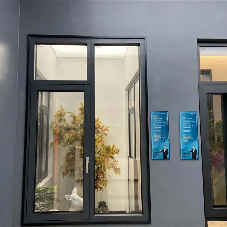 customized standard Aluminum Windows thermal break Casement Window double glass with waterproof soundproof casement window