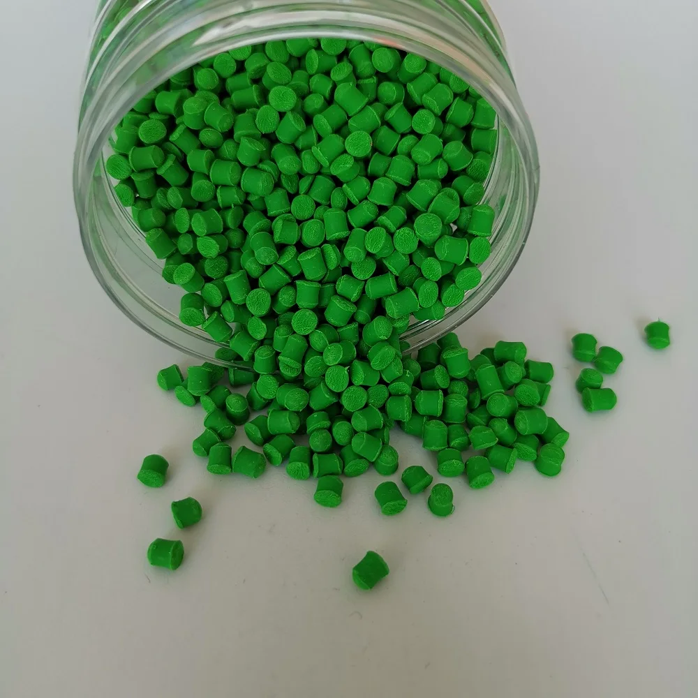 
High Coloring and Showy Appearance FLuorescence Color Msterbatch for EVA Foaming Materials with Fluorescent and Metal Effect 