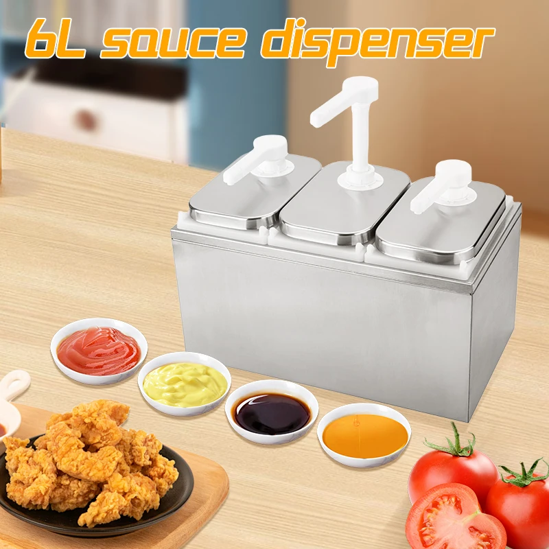 DaoSheng Wholesale Hotel Restaurant Supplies Food Grade 3 Head Liquid Jam Pump Syrup Pump Sauce Dispenser