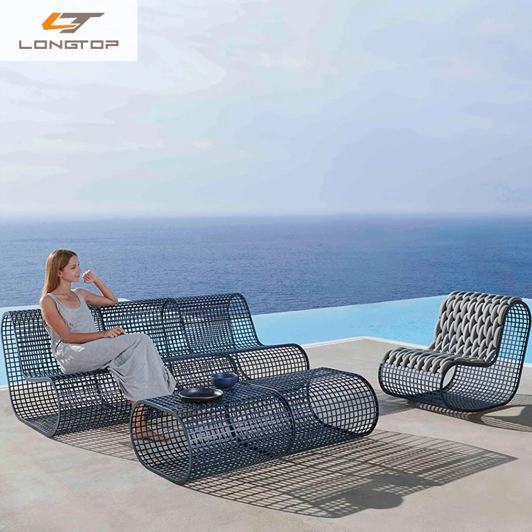 Best Price L Luxury Garden Set Furniture Modern Aluminum Sofa Outdoor Ce