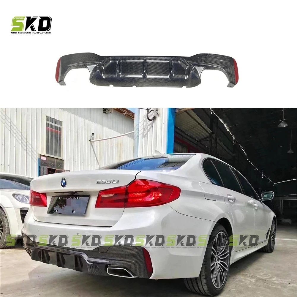 Shark Dynamic For BMW 5 Series G30 17-ON M5 Type Dry Carbon Rear Diffuser Lip Aero Kit