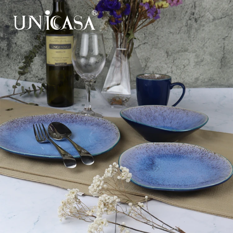 UNICASA Factory Made Ramen Bowl Stoneware Salad Bowl Set with Chopsticks Cheap Ceramic Customized Sustainable Kitchen Bowls