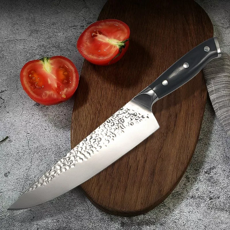 wholesale Stainless Steel utensils Wood Handle Kitchenware Knife kitchen knife Forged Chef Knife