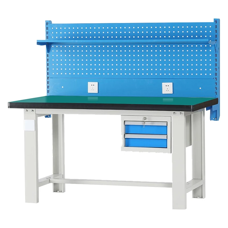 Workshop Assembly Line Workbench With Drawers Anti-static Portable Steel Tool Table