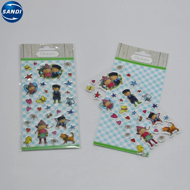
Wholesale custom 3d cartoon puffy bubble stickers 