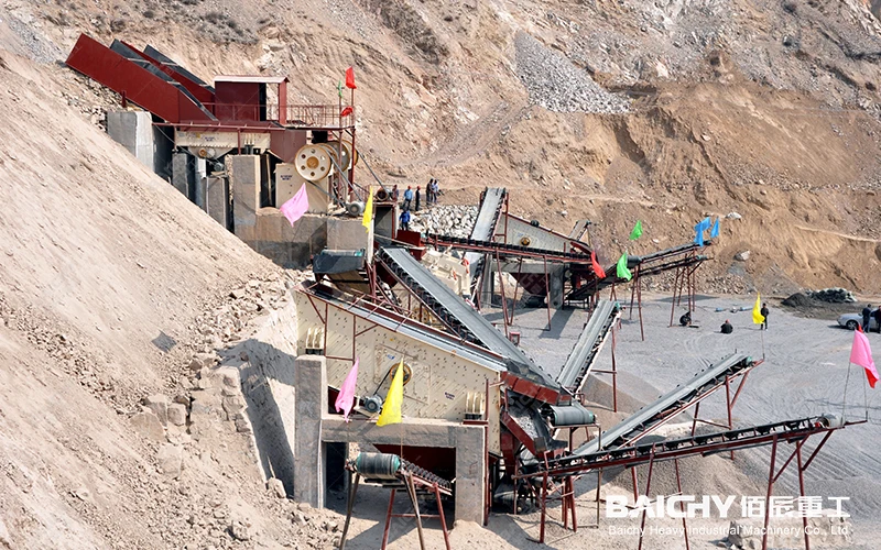 150-250tph Limestone Granite Riverstone Coal Andesite Ballast Quartz Complete Stone Crushing Production Line Rock Crusher Plant 