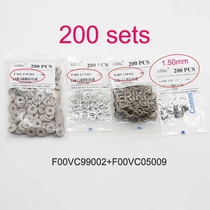 ERIKC F00VC99002 F00VC05001 diesel valve repair kit F00VC05008 F00VC05009 common rail injector ceramics ball kits 200 sets/bag