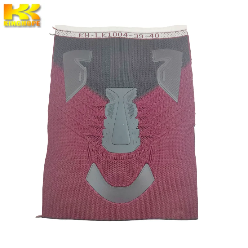 high elastic knitted fabric upper material custom 3d upper casual comfort sports shoe upper breathable knitted upper