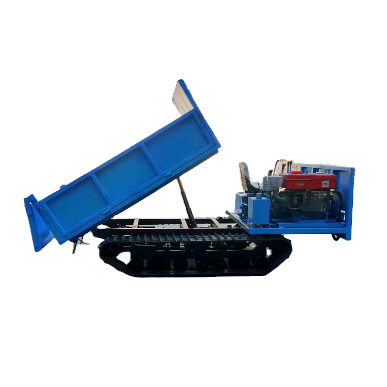 4Tons Cargo Truck Crawler Hydraulic Crawler Tracked Dumper for Farm and Garden Use