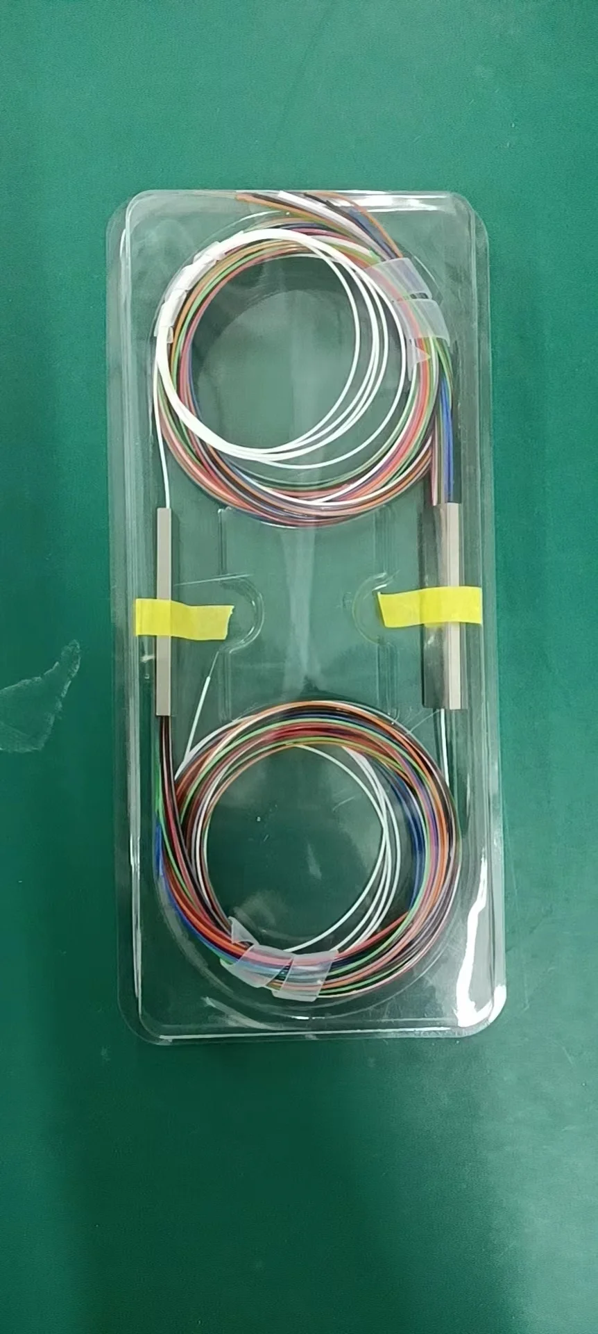 1x2  1m  multicolour plc splitter 1x4 1x8 1x16 1x32 1x64 1ype without  Connector  splice fiber optic equipment