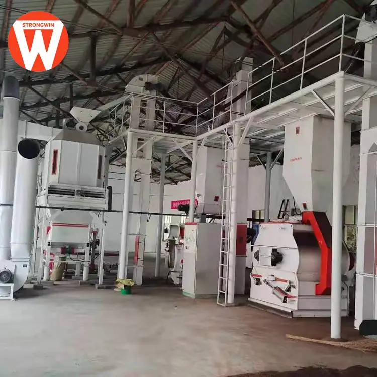 industrial poultry feed mill production line 10t/h complete animal feed processing plant