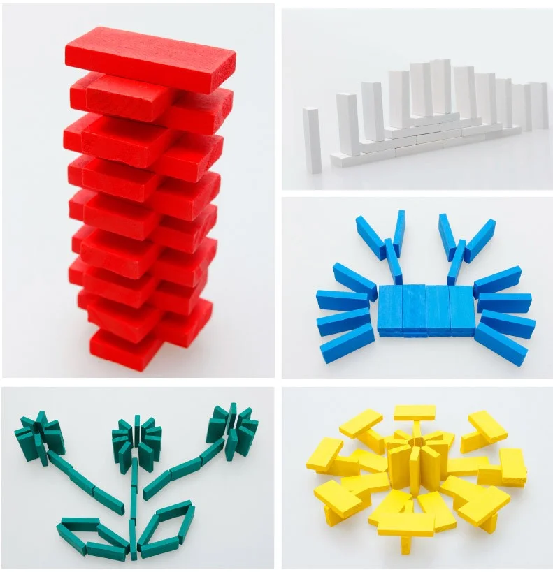 Wooden Block Organ Dominoes for Younger Audiences