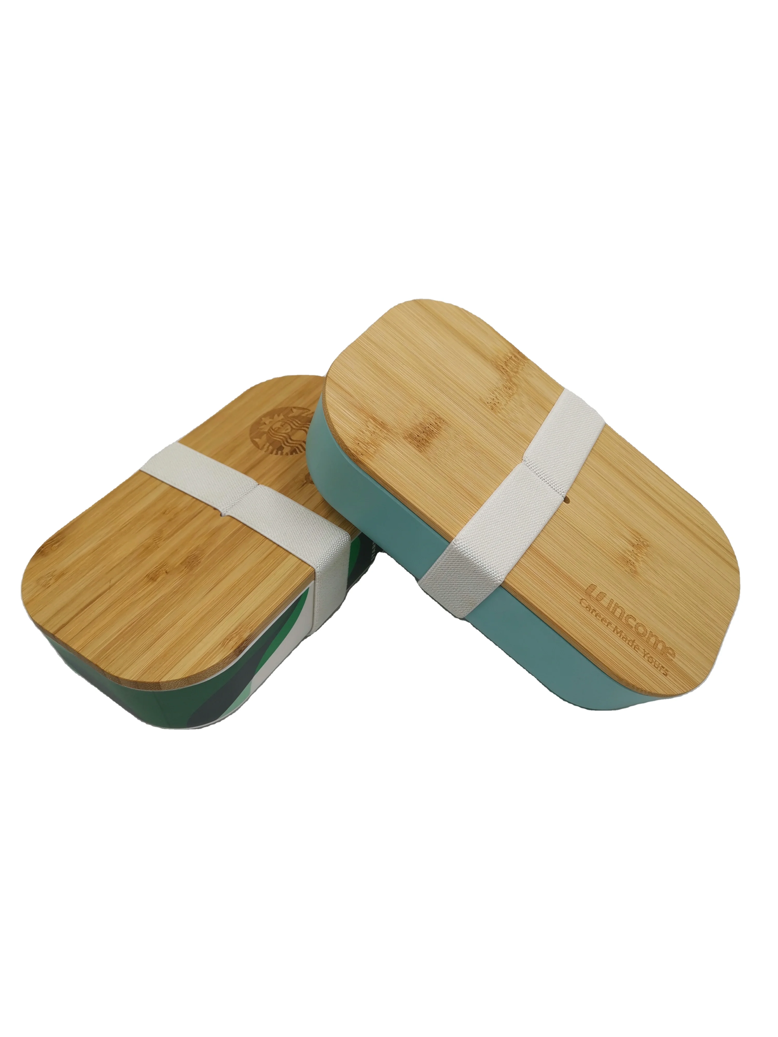 Eco bamboo fiber One Bento Box Bamboo Storage Container Children/Adult Lunch Box