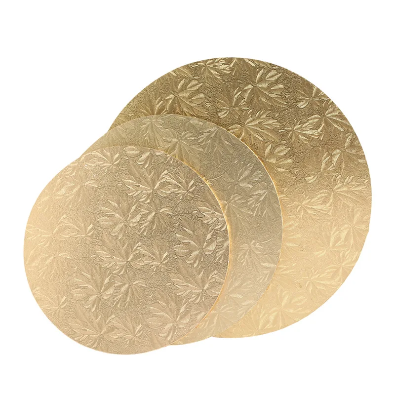 round square white MDF cake tray board drums