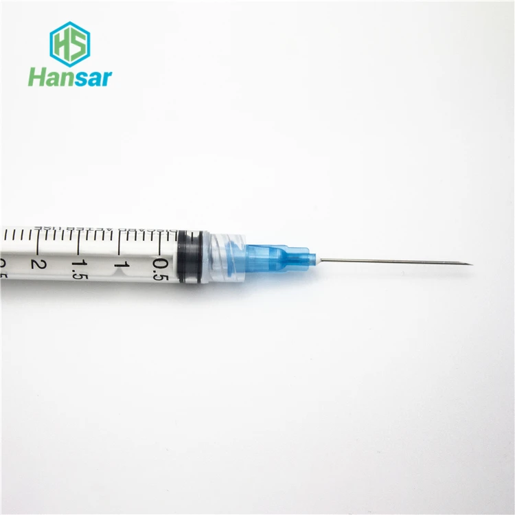 
3ml luer slip luer lock disposable syringe with needle 