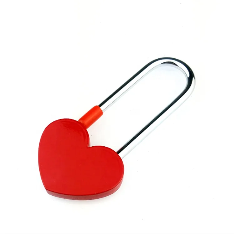 KarlNiko Red Padlocks Single Heart Shaped Love Lock without Key for Valentines Day Gifts