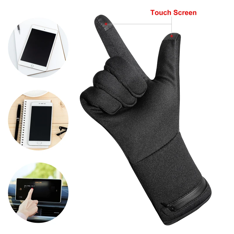  USB battery electric heated glove warmsmart winter waterproof motorcycle riding football liner