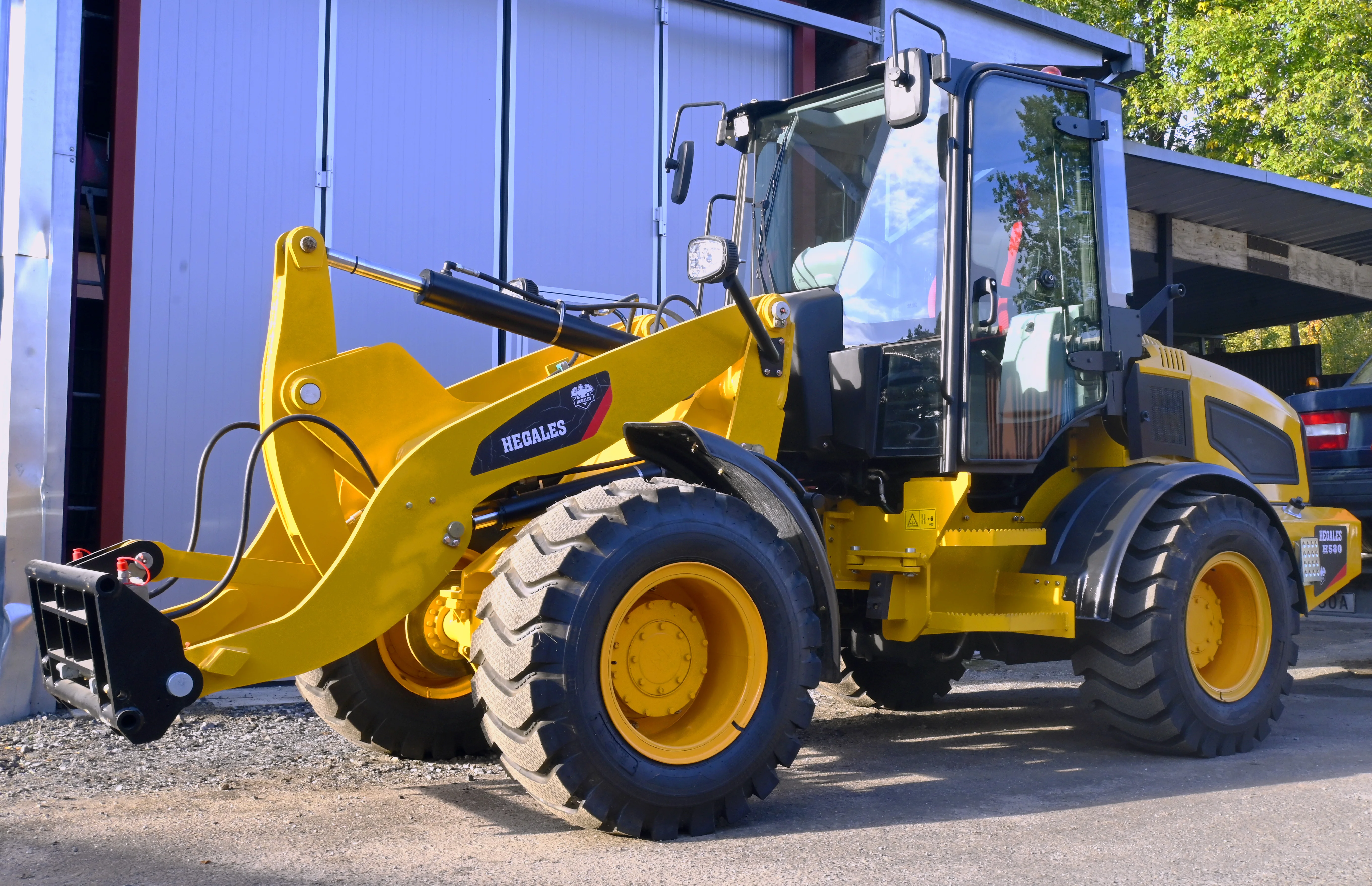 Shandong Heracles H580 3 5-тонный компактный дизельный Многофункциональный сочлененный садовый мини-колесный погрузчик