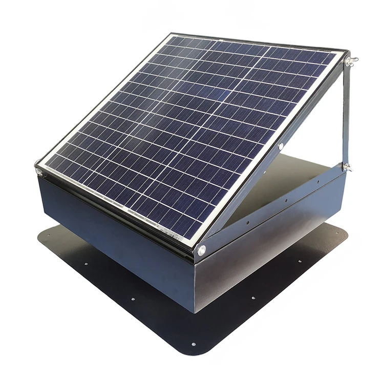 70 Watt Adjustable Attic Exhaust Fan Solar Powered For Warehouse Factory Ventilation