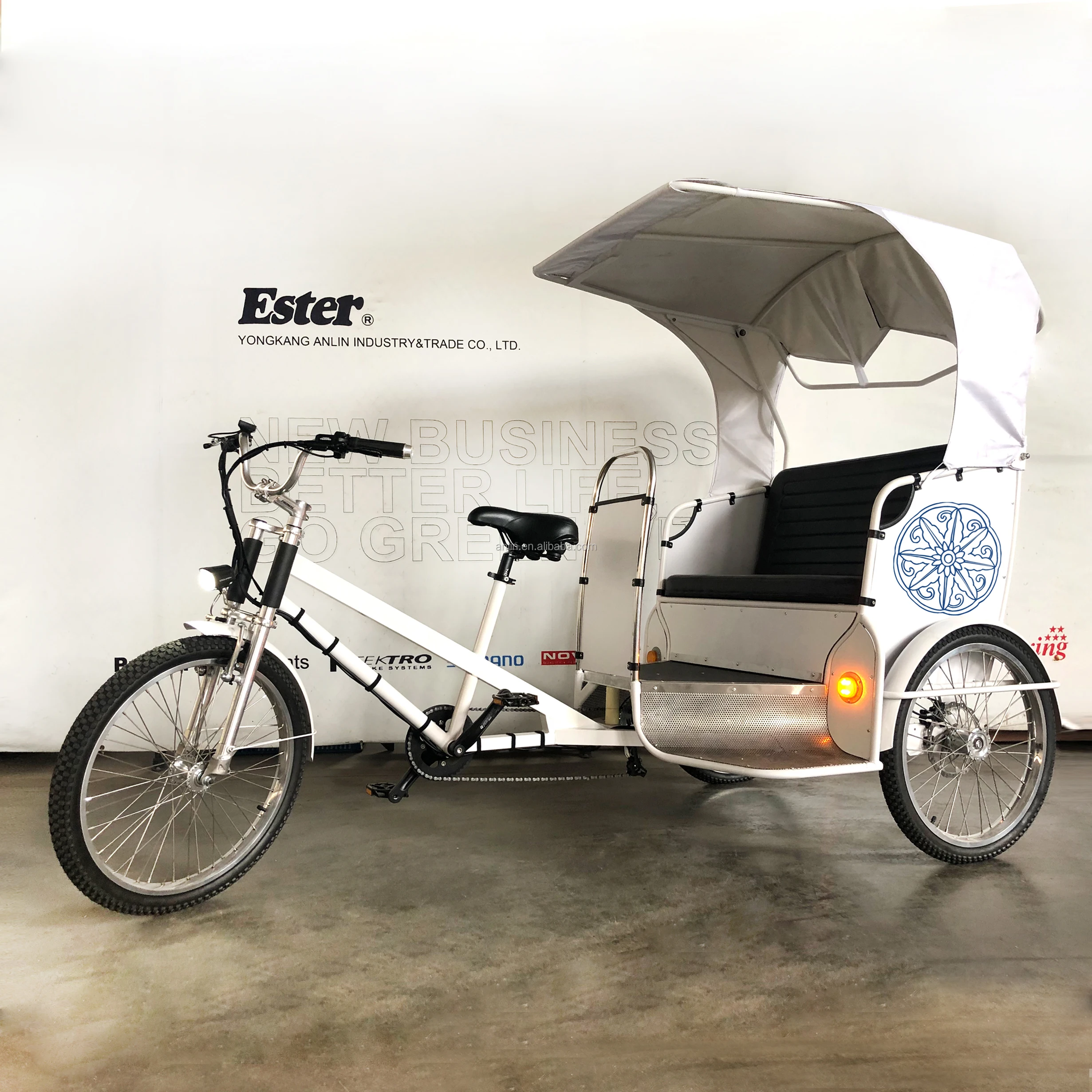 ESTER Pedicab Rickshaw upgrade parts every year sightseeing