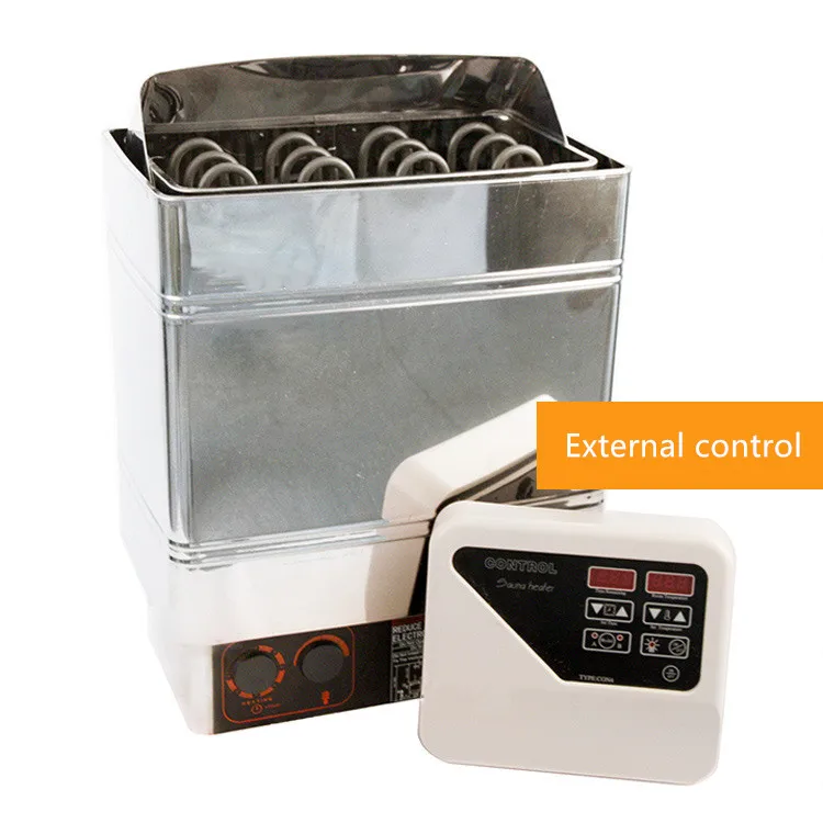 Electric Sauna Stove Wood Burning Sauna Heater Sauna Accessories Dry Steam Computer Control Panel Modern Acrylic Graphic Design