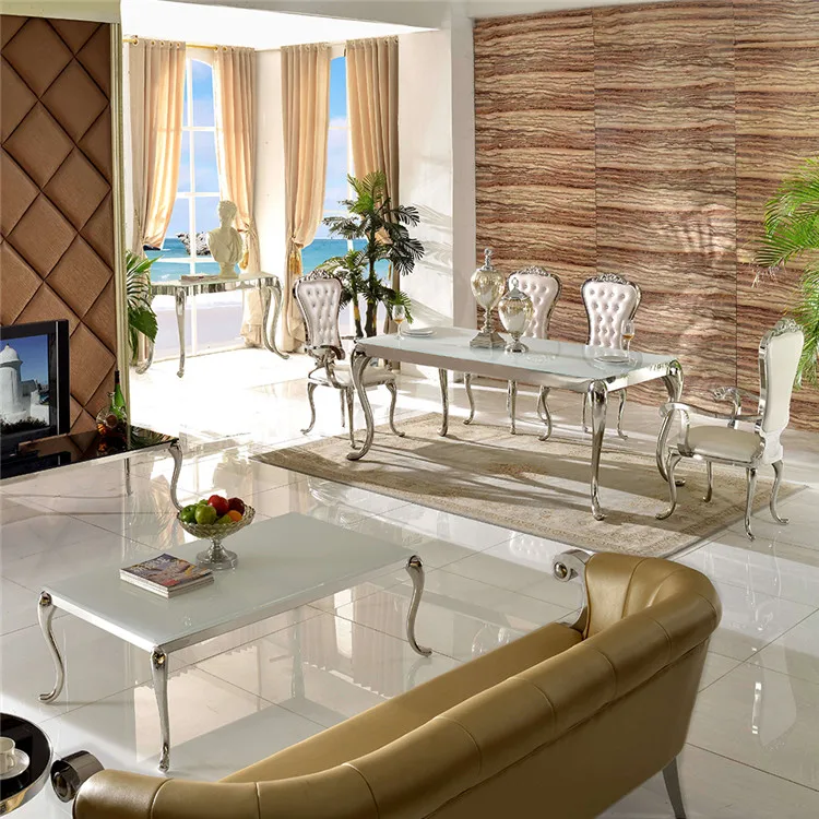 China Manufacturer Nordic Design Dining Room Furniture Luxury Dining Table Set