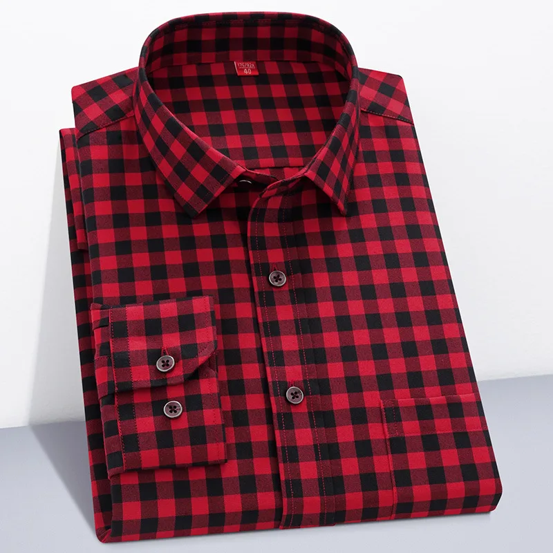 oxford shirts black for mens formal business long sleeve shirts custom mens plus size white plaid wholesale shirts